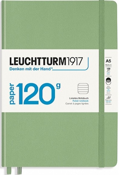 Блокнот Leuchtturm1917 Edition 120 середній 14,5 х 21 см в лінію світло-зелений 