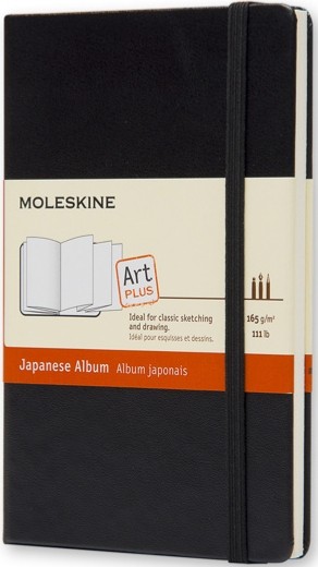 Скетчбук Moleskine Art Japanese Album кишеньковий 9 х 14 см нелінований чорний 