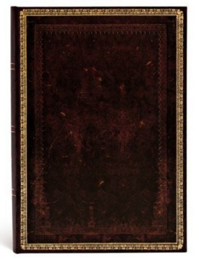 Блокнот Paperblanks Стара Шкіра Чорний Марокканський Flexi середній 13 х 18 см в лінію