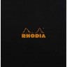 Блокнот Rhodia Pad №19 A4+ чорний нелінований