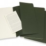 Набір зошитів Moleskine Cahier середній 13 х 21 см нелінований зелений