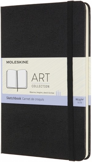 Скетчбук Moleskine Art medium 11,5 х 18 см нелінований чорний 