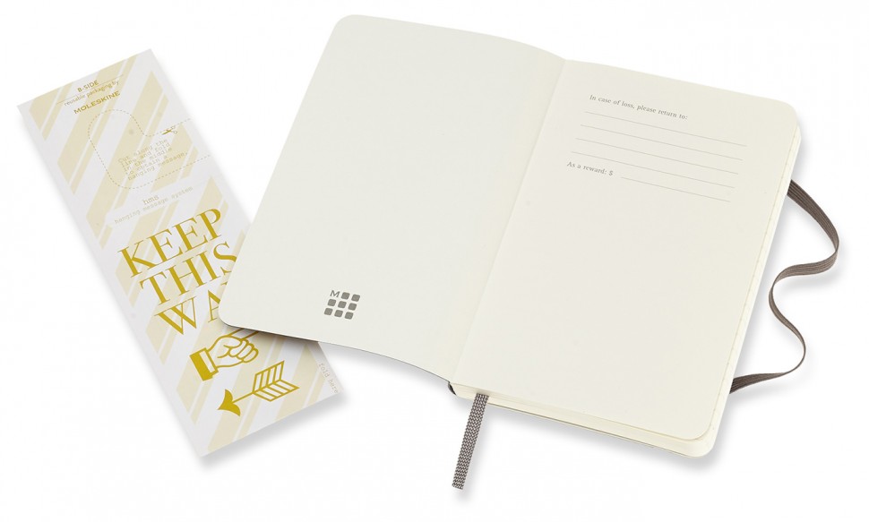 Блокнот Moleskine Classic 9 х 14 см в лінію коричневий м'який