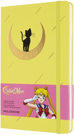 Блокнот Moleskine Sailor Moon середній 13 х 21см нелінований жовтий
