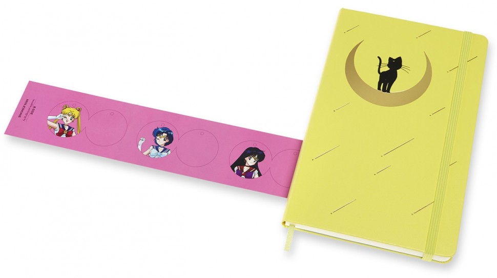 Блокнот Moleskine Sailor Moon середній 13 х 21см нелінований жовтий