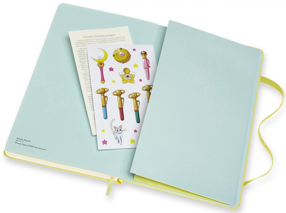Блокнот Moleskine Sailor Moon середній 13 х 21см нелінований жовтий