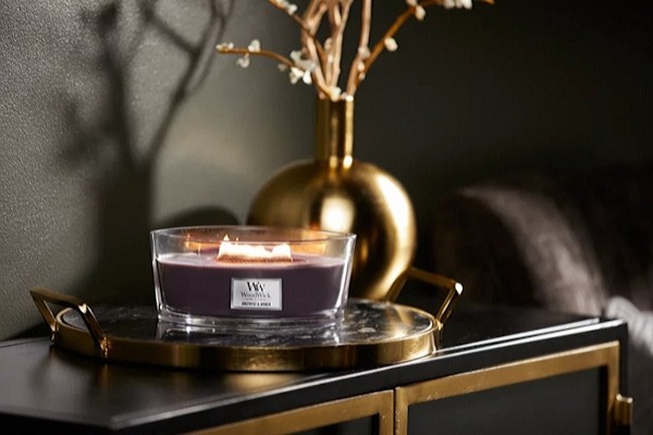 Ароматична свіча WoodWick Ellipse Amethyst & Amber 453 г