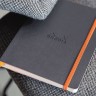 Блокнот Rhodia Goalbook А5 14,8 х 21 см темно-сірий в крапку м'який