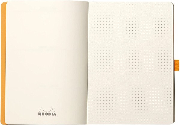 Блокнот Rhodia Goalbook А5 14,8 х 21 см темно-сірий в крапку м'який