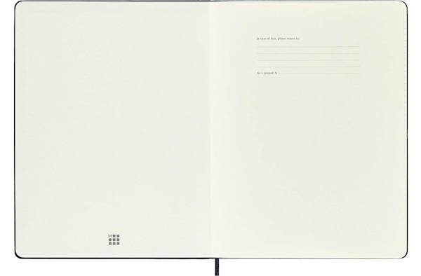 Щотижневик з місцем для записів Moleskine на 2026 рік великий 19 х 25 см сапфір