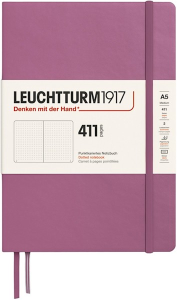 Блокнот Leuchtturm1917 Edition 411 середній 14,5 х 21 см в крапку приглушений рожевий