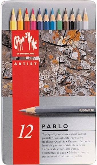 Набір водостійких олівців Caran d'Ache Pablo 12 штук