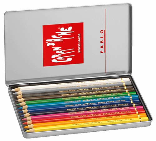 Набір водостійких олівців Caran d'Ache Pablo 12 штук