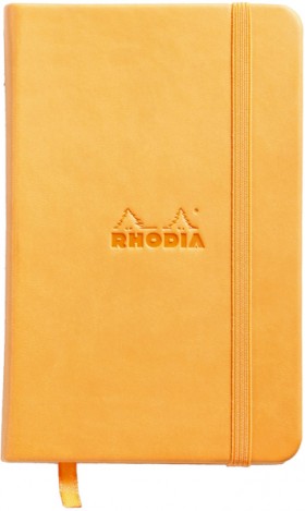 Блокнот Rhodia Webnotebook A6 9 х 14 см помаранчевий в крапку