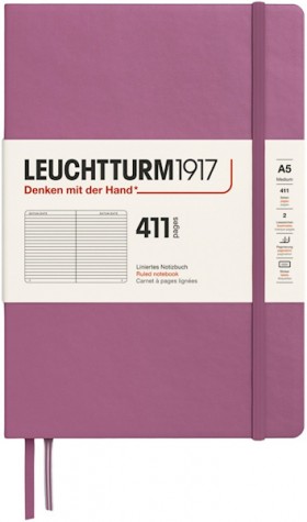 Блокнот Leuchtturm1917 Edition 411 середній 14,5 х 21 см в лінію приглушений рожевий