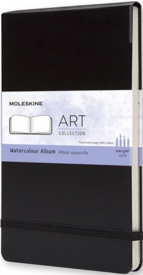 Альбом Moleskine Art Watercolour середній 13 х 21 см нелінований чорний 