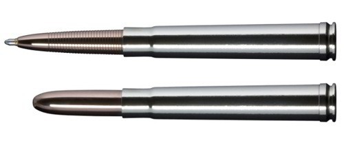 Кулькова ручка Fisher Space Pen Bullet Калібр .375 посріблений нікель