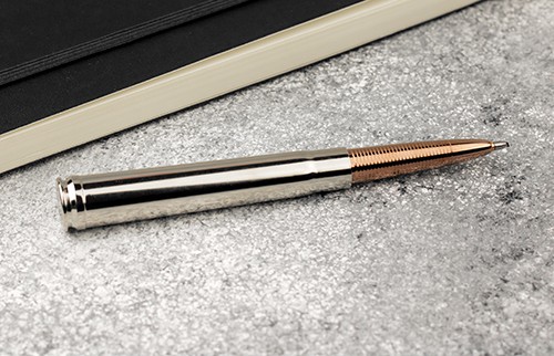 Кулькова ручка Fisher Space Pen Bullet Калібр .375 посріблений нікель