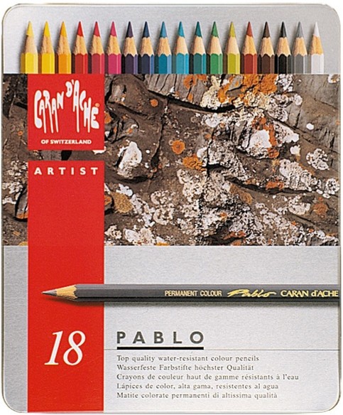 Набір водостійких олівців Caran d'Ache Pablo 18 штук 