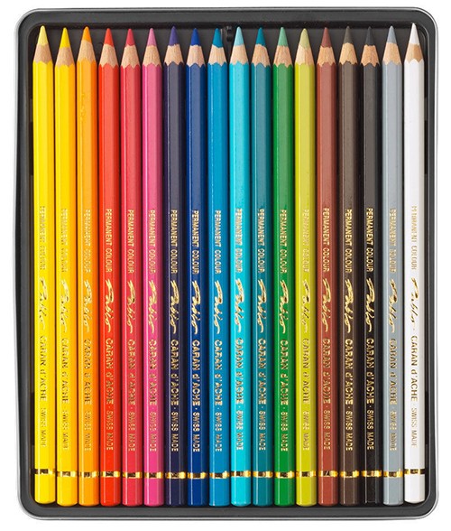 Набір водостійких олівців Caran d'Ache Pablo 18 штук 