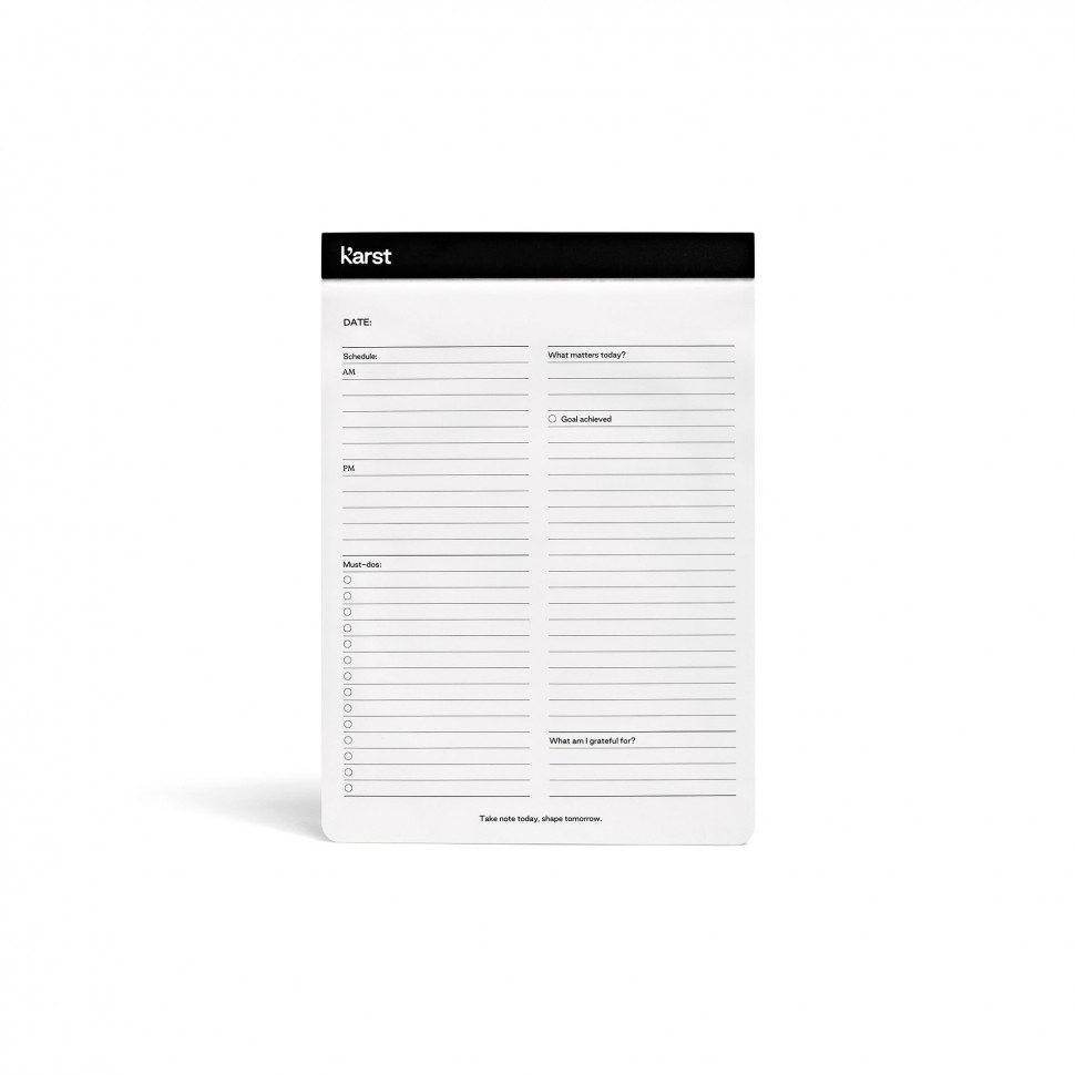 Планер Karst Daily Action Pad A5 чорний недатований