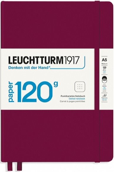 Блокнот Leuchtturm1917 Edition 120 середній 14,5 х 21 см в крапку винний