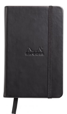 Блокнот Rhodia Webnotebook A6 9 х 14 см чорний в крапку