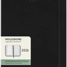 Щотижневик з місцем для записів Moleskine на 2026 рік великий 19 х 25 см чорний