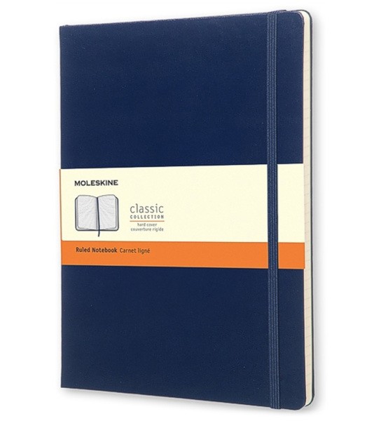 Блокнот Moleskine Classic великий 19 x 25 см в лінію сапфір