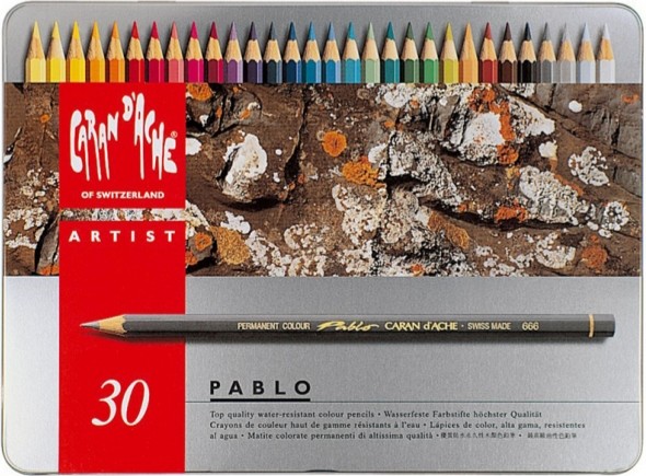 Набір водостійких олівців Caran d'Ache Pablo 30 штук 