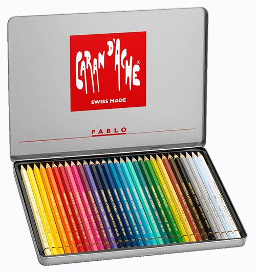Набір водостійких олівців Caran d'Ache Pablo 30 штук 