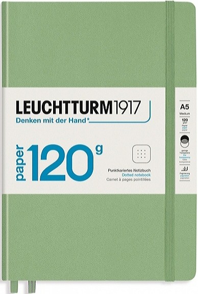 Блокнот Leuchtturm1917 Edition 120 середній 14,5 х 21 см в крапку світло-зелений 