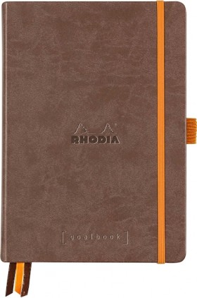 Блокнот Rhodia Goalbook А5 15,5 х 21,5 см шоколадний в крапку твердий