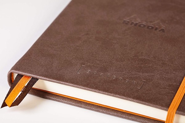 Блокнот Rhodia Goalbook А5 15,5 х 21,5 см шоколадний в крапку твердий
