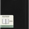 Щотижневик з місцем для записів Moleskine на 2026 рік великий 19 х 25 см чорний м'який