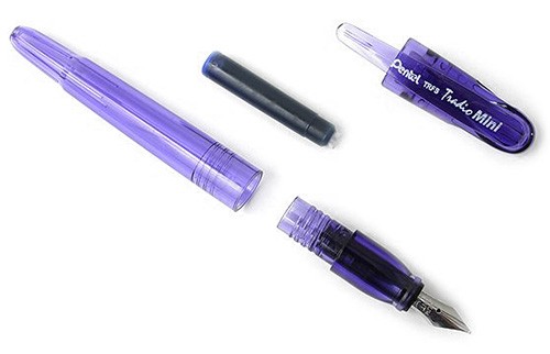 Чорнильна ручка Pentel Tradio Mini фіолетова перо F (тонке)