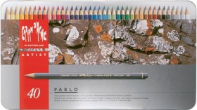 Набір водостійких олівців Caran d'Ache Pablo 40 штук 