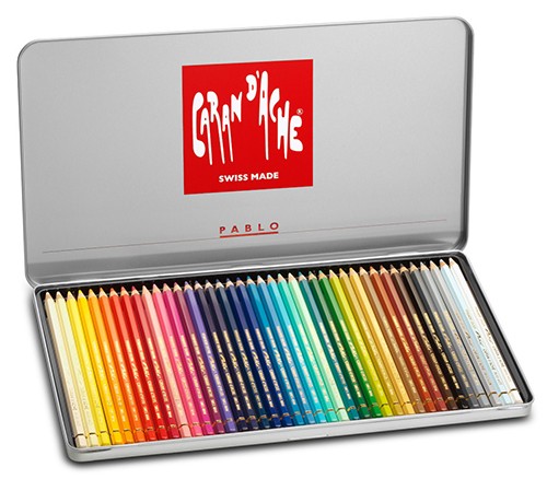 Набір водостійких олівців Caran d'Ache Pablo 40 штук 