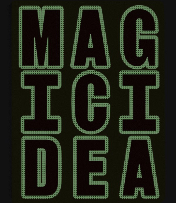 Блокнот Nuuna Graphic Glow Magic Idea 16,5 х 22 см в крапку 