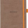Блокнот Rhodia Goalbook А5 15,5 х 21,5 см сіро-коричневий в крапку твердий