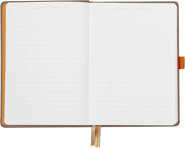 Блокнот Rhodia Goalbook А5 15,5 х 21,5 см сіро-коричневий в крапку твердий