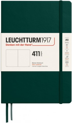 Блокнот Leuchtturm1917 Edition 411 середній 14,5 х 21 см нелінований лісовий зелений