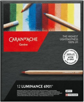 Набір водостійких олівців Caran d'Ache Luminance 6901 12 штук