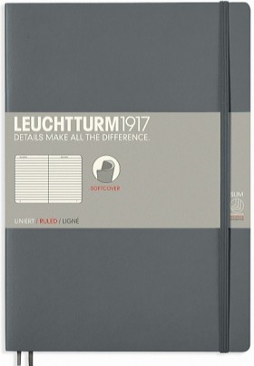 Блокнот Leuchtturm1917 Composition м'який В5 17,8 х 25,4 см в лінію антрацитовий 