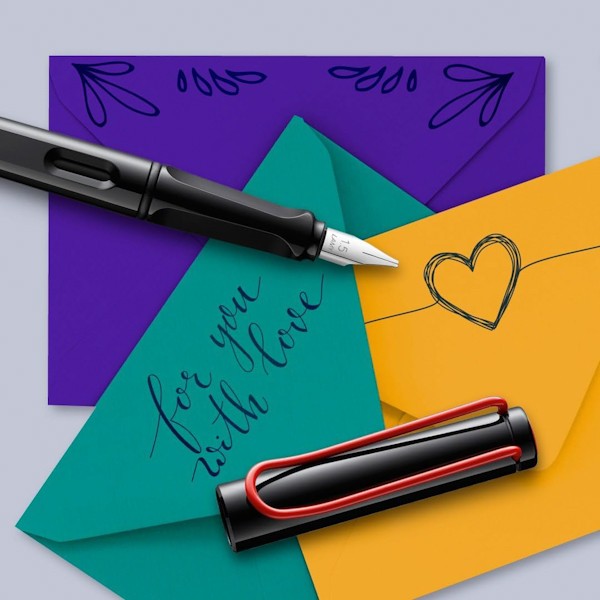 Чорнильна ручка Lamy Joy чорна/червона перо 1,5 мм