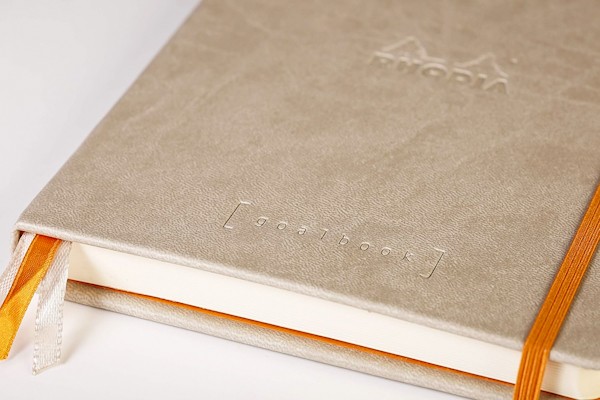 Блокнот Rhodia Goalbook А5 15,5 х 21,5 см бежевий в крапку твердий