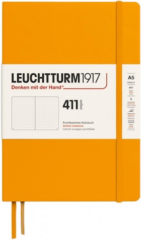 Блокнот Leuchtturm1917 Edition 411 середній 14,5 х 21 см в крапку сонячний жовтий