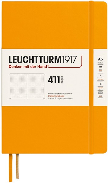 Блокнот Leuchtturm1917 Edition 411 середній 14,5 х 21 см в крапку сонячний жовтий