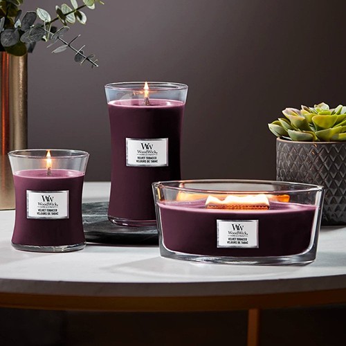 Ароматична свіча WoodWick Mini Velvet Tobacco 85 г