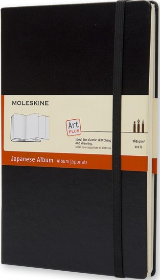 Скетчбук Moleskine Art Japanese Album середній 13 х 21 см нелінований чорний 